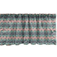 thumbnail image 1 of Ambesonne 1970s Valance Pack of 2, Composition with Teardrop, 42"X12", Multicolor, 1 of 3