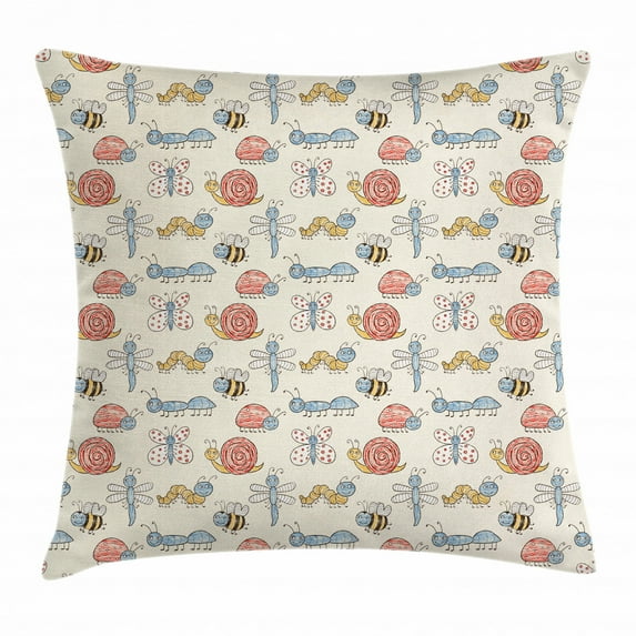 Ambesonne 24" x 24" Multi-color Polyester Decorative Pillow Case