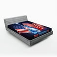 thumbnail image 1 of Ambesonne 4th of July Fitted Sheet, Justice and Liberty, Full Size, Multicolor, 1 of 2