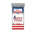 thumbnail image 1 of Ambesonne 4th of July Fitted Sheet & Pillow Sham Set, Patriotic Pattern, Twinxl, Multicolor, 1 of 2