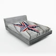 thumbnail image 1 of Ambesonne 4th of July Fitted Sheet, Star US Flag, Full Size, Multicolor, 1 of 3