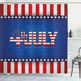 thumbnail image 1 of Ambesonne 4th of July Shower Curtain, America Flag Pattern, 69"Wx75"L, Multicolor, 1 of 5