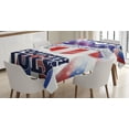 thumbnail image 1 of Ambesonne 4th of July Tablecloth Rectangular Table Cover, Patriotic Flag, 60"x90", Multicolor, 1 of 4