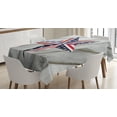 thumbnail image 1 of Ambesonne 4th of July Tablecloth Rectangular Table Cover, Star US Flag, 60"x90", Multicolor, 1 of 3