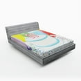 thumbnail image 1 of Ambesonne 50th Birthday Fitted Sheet, Age 50 Cake Party, Full Size, Multicolor, 1 of 2