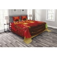 thumbnail image 1 of Ambesonne 50th Birthday Quilted Bedspread Set 3 Pcs, Chocolate Cake, Queen Size, Multicolor, 1 of 3