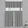 thumbnail image 1 of Ambesonne 80's Valance & Curtain, Monochrome Swirly Lines Art, 55"x45", Charcoal Grey White, 1 of 1