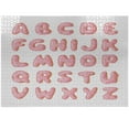 thumbnail image 1 of Ambesonne ABC Jigsaw Puzzle Durable Cardboard, Donut Style Alphabet Letters, 1000 pcs, Pale Pink Persian Orange, 1 of 5