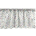 thumbnail image 1 of Ambesonne ABC Theme Valance Pack of 2, Cartoon Alphabet Print, 42"X12", Multicolour, 1 of 3
