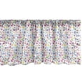 thumbnail image 1 of Ambesonne ABC Window Valance, Bubble Letters Doodle Fun, 42" x 18", Multicolor, 1 of 3