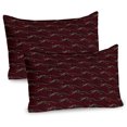 thumbnail image 1 of Ambesonne Aboriginal Pillow Sham 2 Pack, Zentangle Kangaroo, 26"x20", Dark Fuchsia Multicolor, 1 of 3