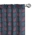 thumbnail image 1 of Ambesonne Abstract 4-Panel Curtains, Celestial Circles, 56"x63", Eggplant Slate Blue, 1 of 4