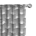 thumbnail image 1 of Ambesonne Abstract 4-Panel Curtains, Contemporary Art Boho Dots, 56"x95", Charcoal Grey White, 1 of 4