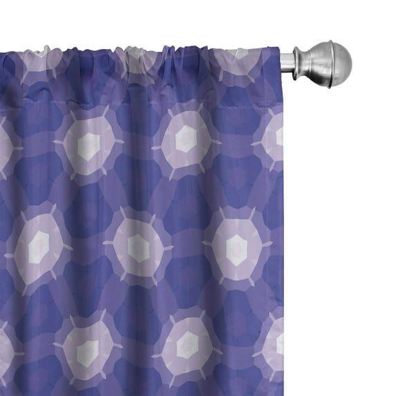 Ambesonne Abstract Window Curtains, Dreamy Pattern, Each 28" W x 95" L, Blue Violet Pastel Purple