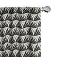 thumbnail image 1 of Ambesonne Abstract Window Curtains, Modern Art Tile Design, Each 28" W x 95" L, Beige Charcoal Grey, 1 of 4