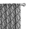 thumbnail image 1 of Ambesonne Abstract Window Curtains, Monotone Greyscale Shapes, Each 28" W x 84" L, Charcoal Grey Dimgray, 1 of 4