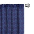 thumbnail image 1 of Ambesonne Abstract 4-Panel Curtains, Mosaic Art Dashed Squares, 56"x63", Dark Blue and Indigo, 1 of 4