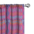 thumbnail image 1 of Ambesonne Abstract 4-Panel Curtains, Oval and Diamond, 56"x95", Magenta Blue Violet, 1 of 4