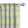 thumbnail image 1 of Ambesonne Abstract 4-Panel Curtains, Pastel Geometric Dotted, 56"x63", Mustard Almond Green, 1 of 4