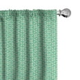 thumbnail image 1 of Ambesonne Abstract 4-Panel Curtains, Retro Style Garden Pattern, 56"x84", Sea Green Pale Yellow, 1 of 4