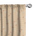 thumbnail image 1 of Ambesonne Abstract 4-Panel Curtains, Rhythmic Rounded Squares, 56"x84", Champagne Beige, 1 of 4