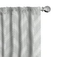 thumbnail image 1 of Ambesonne Abstract Window Curtains, Soft Tone Modern Zigzags, Each 28" W x 84" L, Grey Pale Taupe and White, 1 of 4