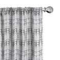 thumbnail image 1 of Ambesonne Abstract 4-Panel Curtains, Triangular Stripes Pattern, 56"x95", Dark Grey White Dimgray, 1 of 4