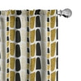thumbnail image 1 of Ambesonne Abstract 4-Panel Curtains, Vertical Stone Like Motifs, 56"x84", Coffee Grey, 1 of 1