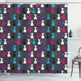 thumbnail image 1 of Ambesonne Abstract Animals Art Shower Curtain, Fun Cats, 69"Wx70"L, Multicolor, 1 of 3