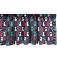 thumbnail image 1 of Ambesonne Abstract Animals Art Window Valance, Fun Cats, 54" X 18", Multicolor, 1 of 3