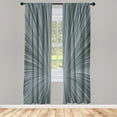 thumbnail image 1 of Ambesonne Abstract Art Curtains, Concentric Stripes Art, Pair of 28"x63", Blue Grey, 1 of 2