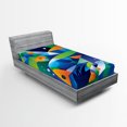 thumbnail image 1 of Ambesonne Abstract Art Fitted Sheet, Fishes Underwater, Twin Size, Multicolor, 1 of 2
