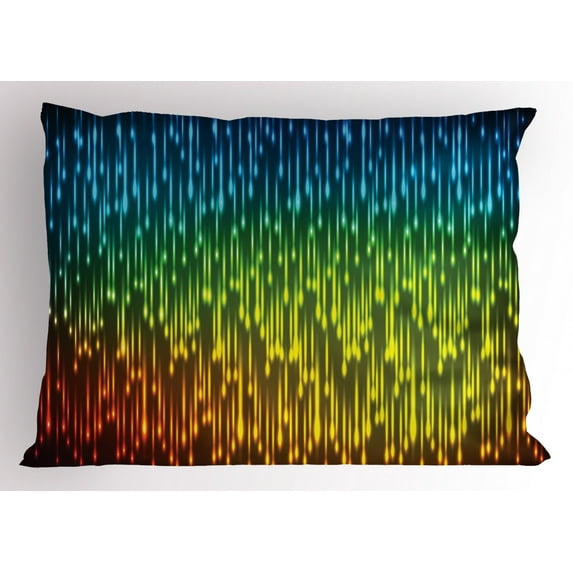 Ambesonne Abstract Art Pillow Sham, Galaxy Universe, 26" X 20", Multicolor