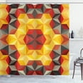thumbnail image 1 of Ambesonne Abstract Art Shower Curtain, Geometric Fractal Art, 69"Wx70"L, Multicolor, 1 of 5