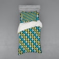 thumbnail image 1 of Ambesonne Abstract Bedding Set 3 Pcs, Dots Composition Circles, Twin, Dark Teal Multicolor, 1 of 3