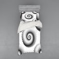 thumbnail image 1 of Ambesonne Abstract Bedding Set 3 Pcs, Spiral Dots Pattern, Twin, Black White, 1 of 2