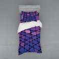 thumbnail image 1 of Ambesonne Abstract Bedding Set 3 Pcs, Stained Graphic Drops, Twin, Purple Pink Black, 1 of 3