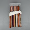 thumbnail image 1 of Ambesonne Abstract Bedding Set 3 Pcs, Vibrant Colors Striped, Twin XL, Multicolor, 1 of 3