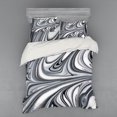 thumbnail image 1 of Ambesonne Abstract Bedding Set 4 Pcs, Black White Surreal Art, Queen, Grey, 1 of 3