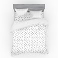 thumbnail image 1 of Ambesonne Abstract Bedding Set 4 Pcs, Hexagonal Style Crystals, Queen, Coconut Charcoal Grey, 1 of 2