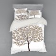 thumbnail image 1 of Ambesonne Abstract Bedding Set 4 Pcs, Surreal Money Leafy Tree, Queen, Multicolor, 1 of 2