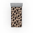 thumbnail image 1 of Ambesonne Abstract Boho Fitted Sheet, Jaguar Skin Pattern, Twin XL Size, Warm Taupe Pale Caramel, 1 of 5