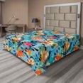 thumbnail image 1 of Ambesonne Abstract Boho Flat Bedding Sheet Soft Top Sheet, Tropical Feels Leaves, Queen, Seafoam Multicolor, 1 of 1