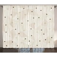 thumbnail image 1 of Ambesonne Abstract Curtains 2 Panel Set, Swirls Pattern Circles, 108" x 90", Pale Grey Eggshell, 1 of 3