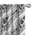thumbnail image 1 of Ambesonne Abstract Curtains, Animal Skin Patterns, Pair of 28"x95", Black White, 1 of 5