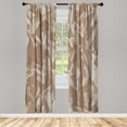 thumbnail image 1 of Ambesonne Abstract Curtains, Camo Geometric, Pair of 28"x84", Warm Taupe Pale Sepia, 1 of 2