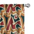 thumbnail image 1 of Ambesonne Abstract Curtains, Chaotic Graffiti Art, Pair of 28"x84", Multicolor, 1 of 5