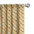 thumbnail image 1 of Ambesonne Abstract Curtains, Colorful Dots Striped, Pair of 28"x84", Multicolor, 1 of 5