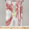 thumbnail image 1 of Ambesonne Abstract Curtains, Geometrical Flower Artwork, Pair of 28"x95", Pastel Pink, 1 of 2