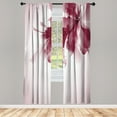 thumbnail image 1 of Ambesonne Abstract Curtains, Gradient Toned Flowers Art, Pair of 28"x95", Dark Fuchsia, 1 of 2
